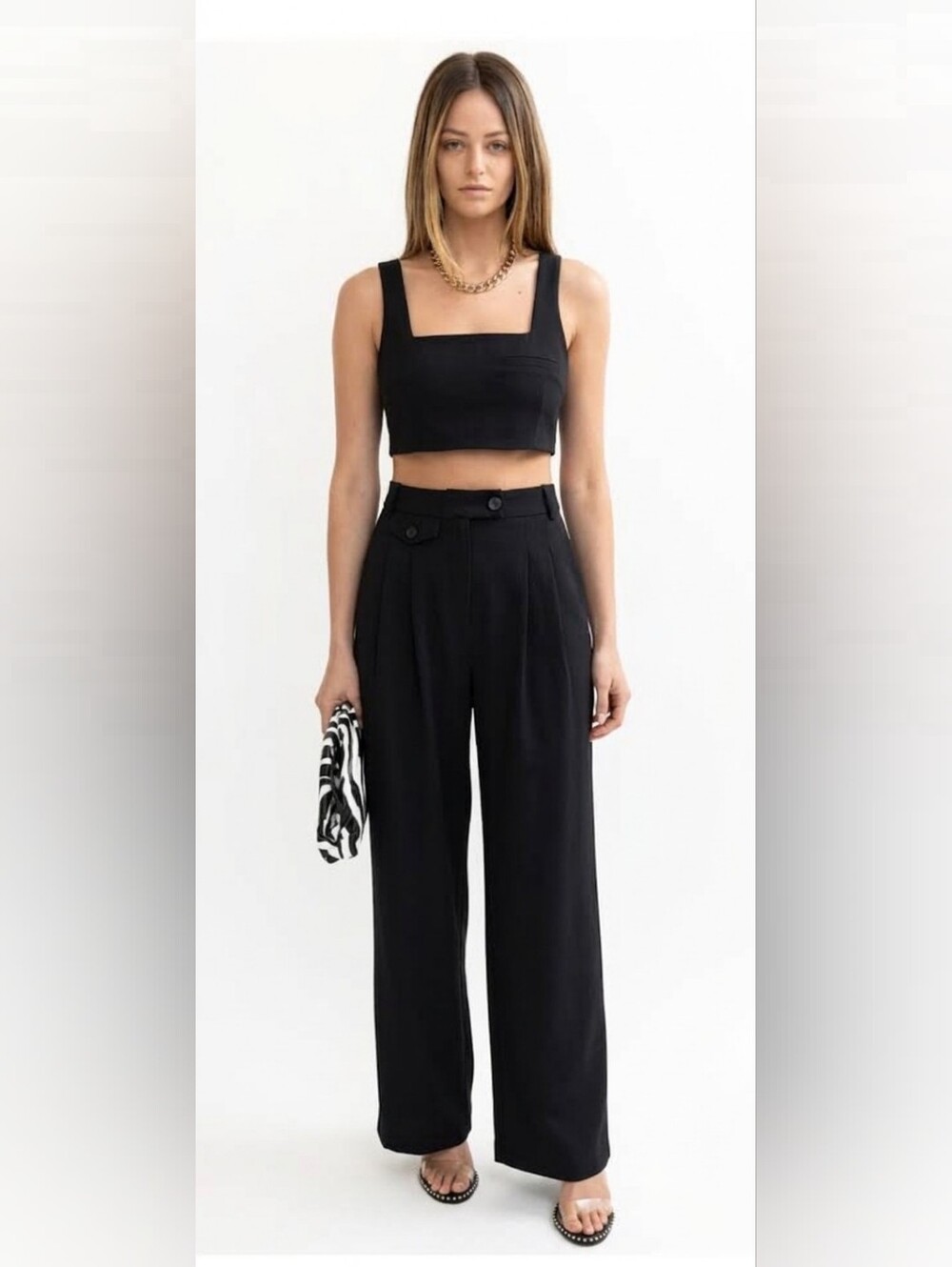torn by Ronny Kobo Pants wide-leg tailored size S